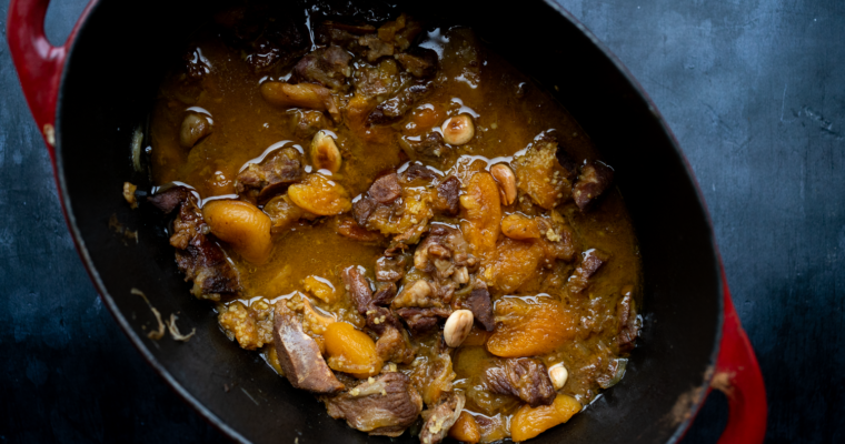 Tajine agneau et abricots