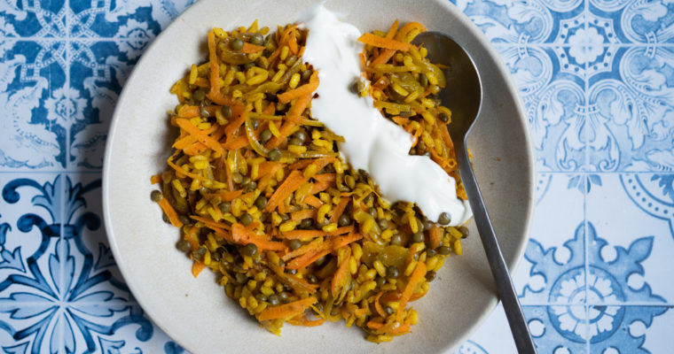 Riz et lentilles aux épices