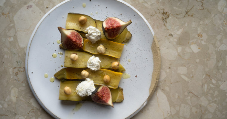 Salade courgettes et figues