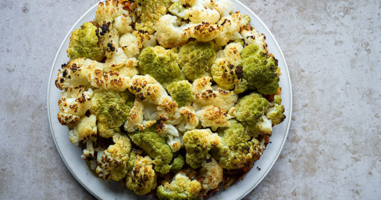 Gratin patates douces & chou-fleur