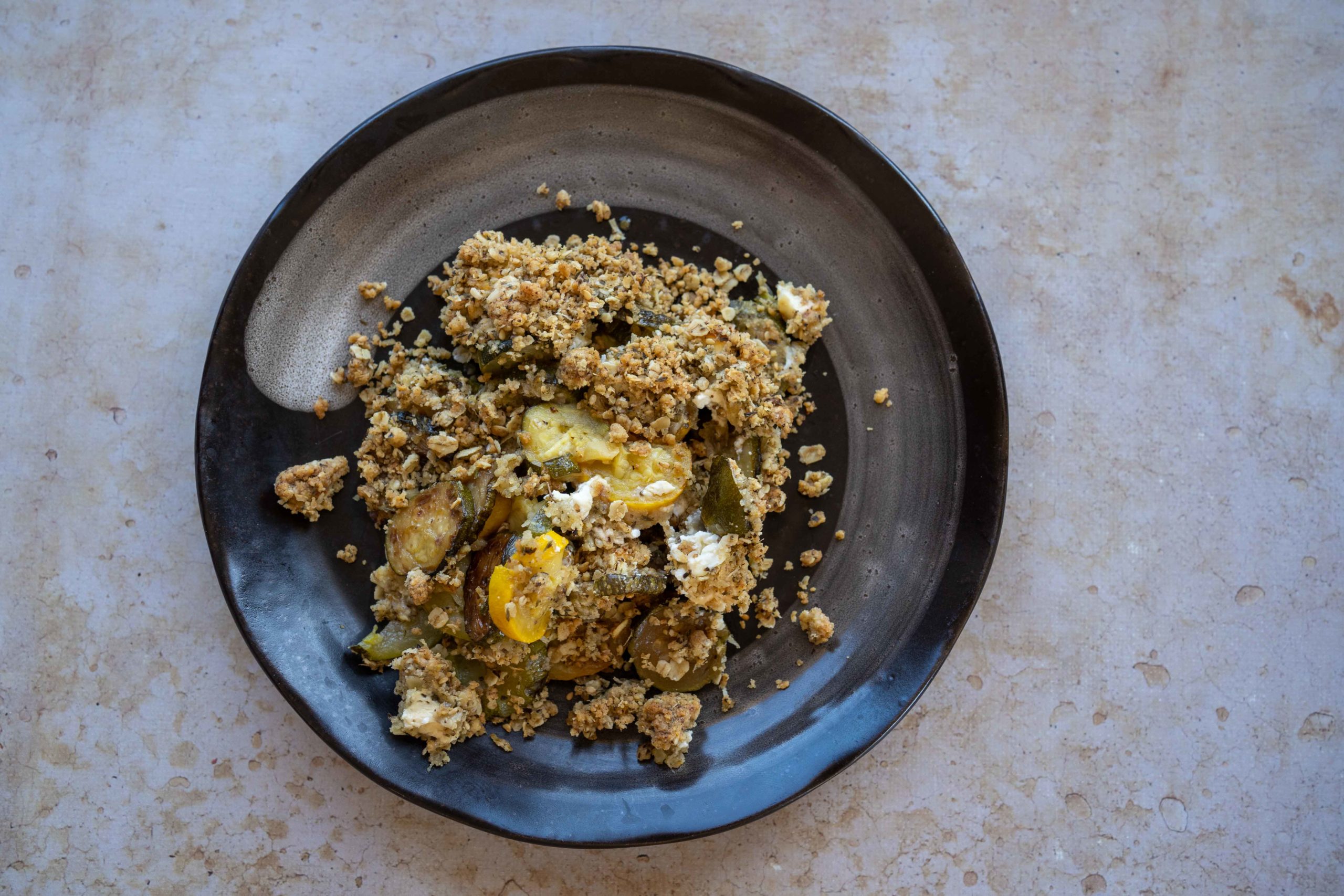 Crumble de courgettes