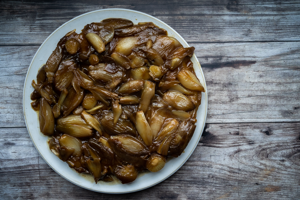 Tatin d’échalotes