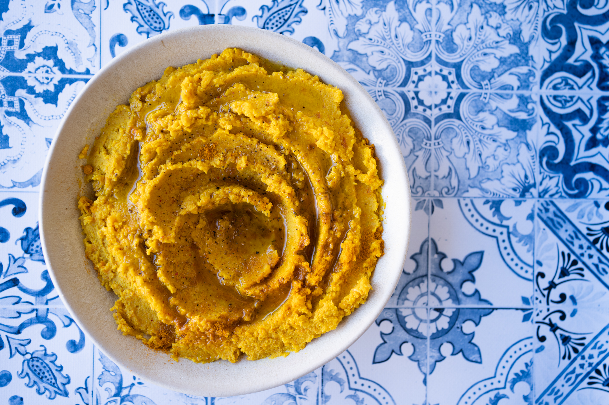 Houmous carottes curcuma