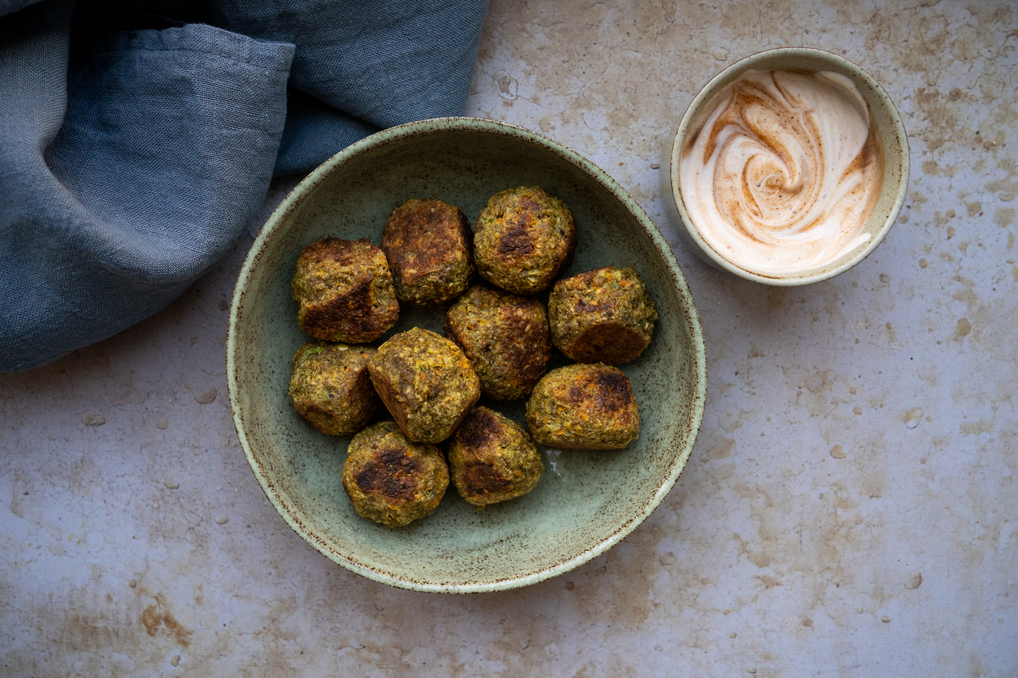 Boulettes légumes et cacahuètes