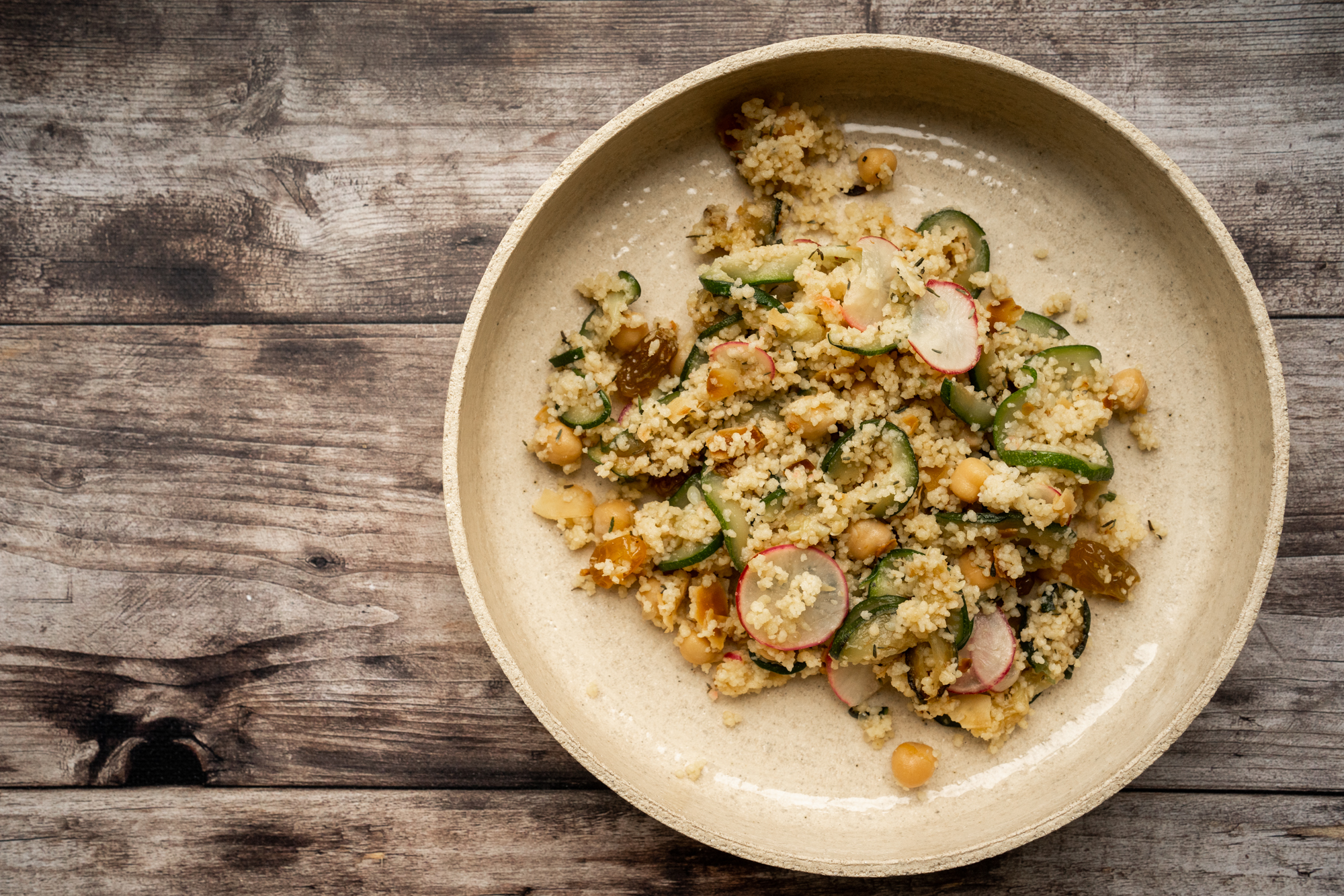 Salade autour du couscous