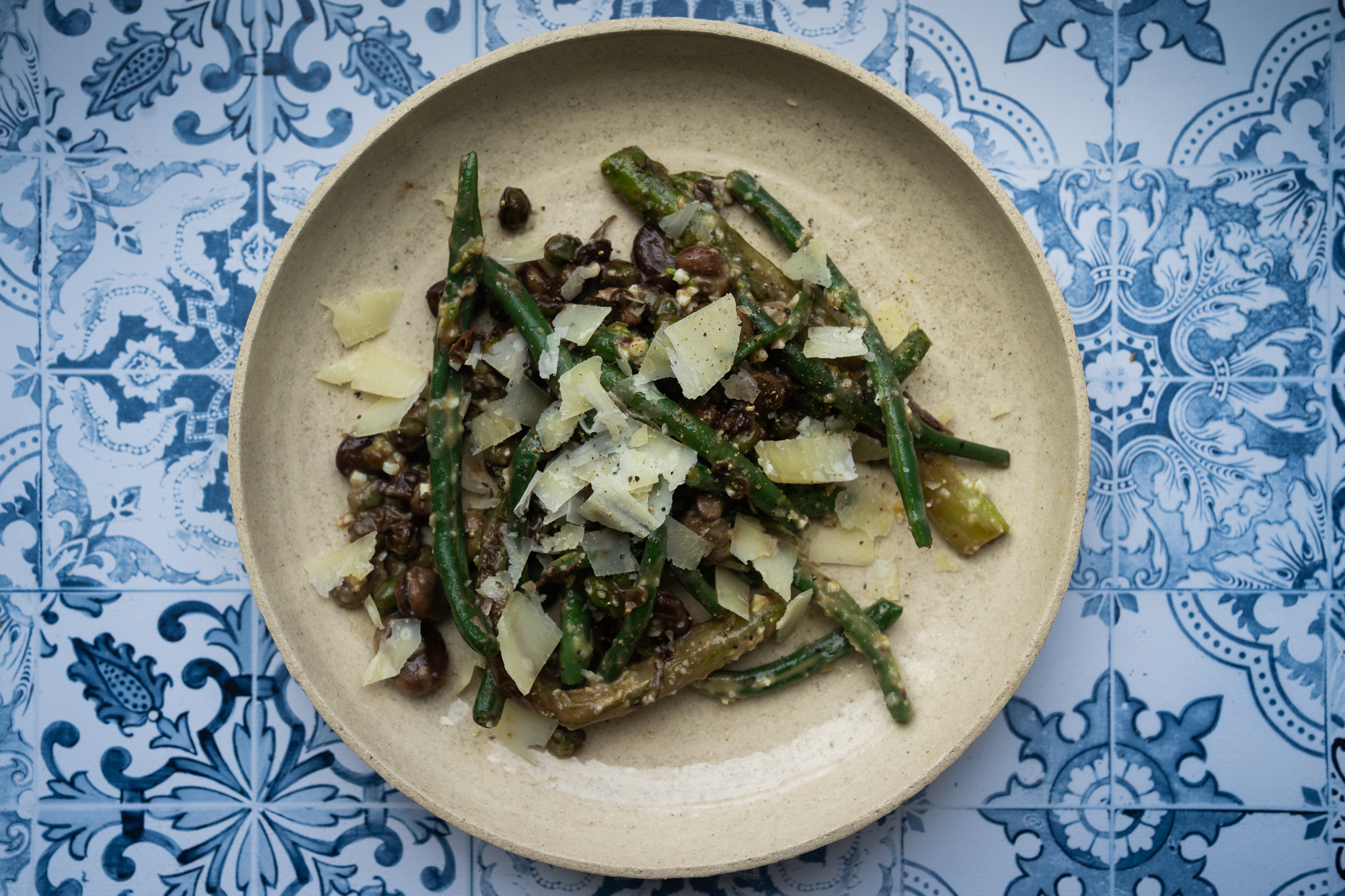 Salade de légumes verts