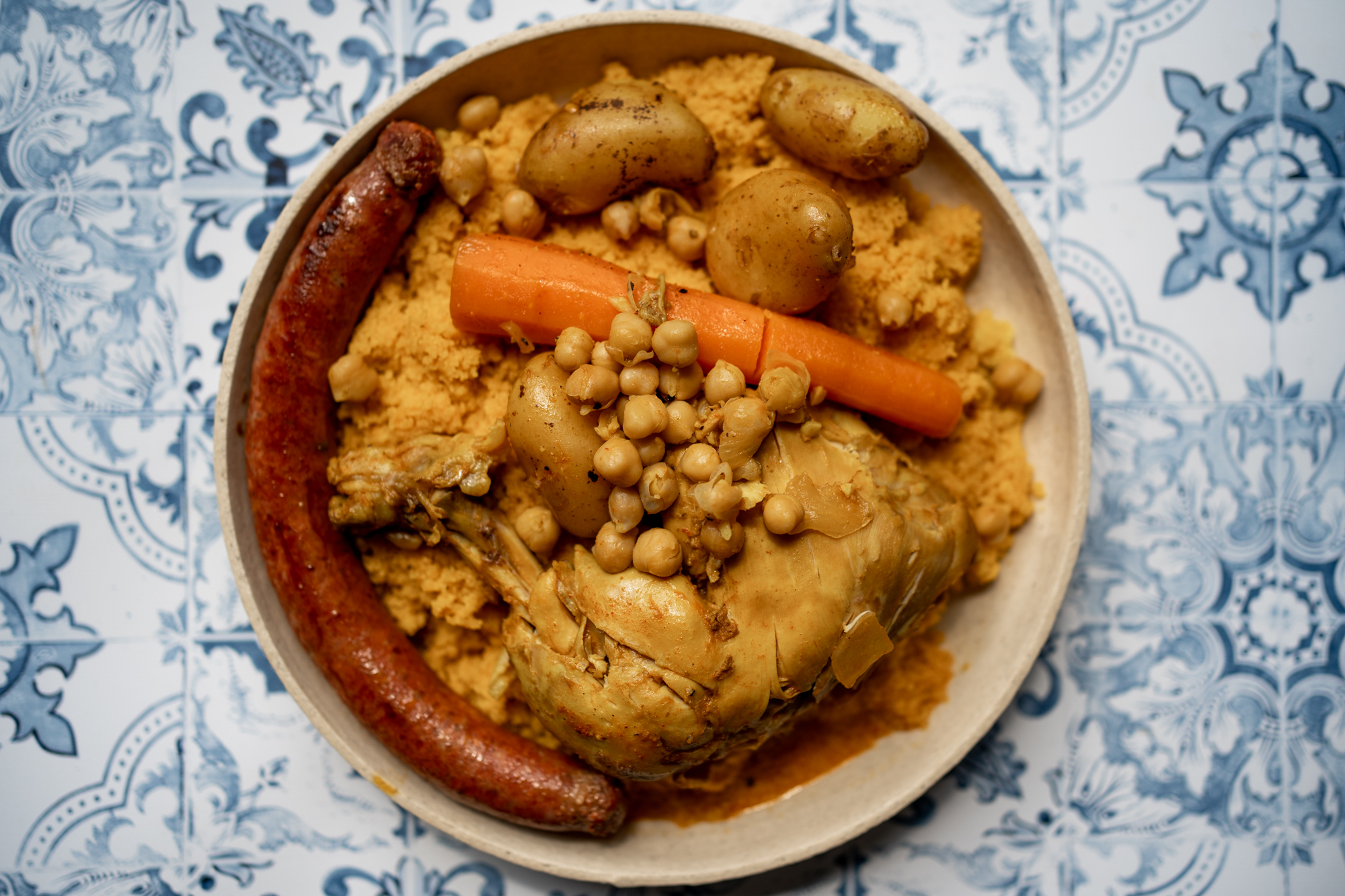 Couscous tunisien au poulet