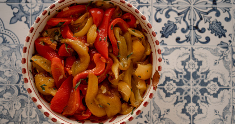 Assiette de poivrons