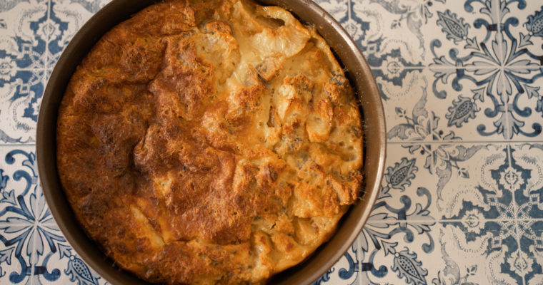 Pudding pêches et cardamome