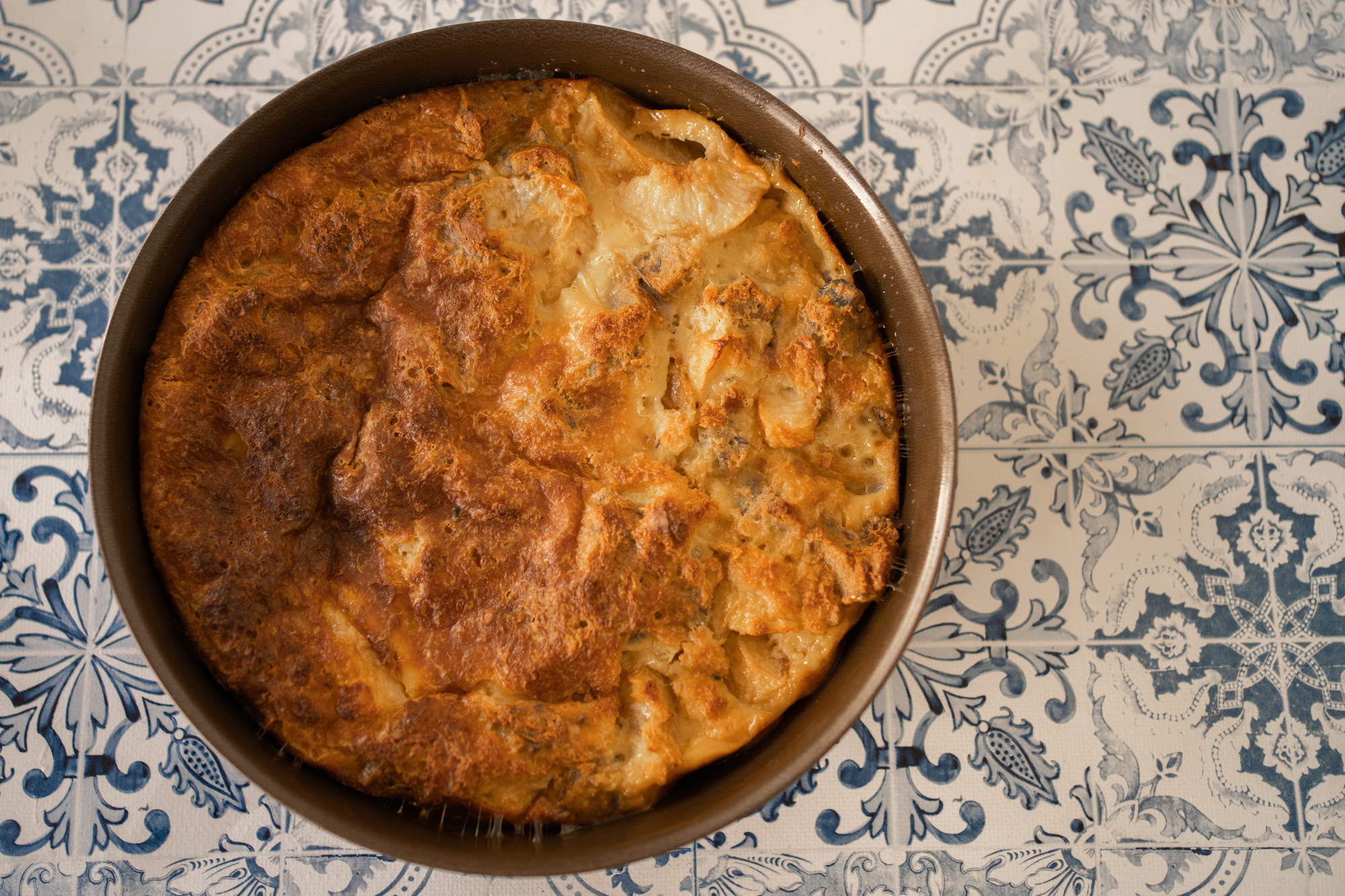 Pudding pêches et cardamome