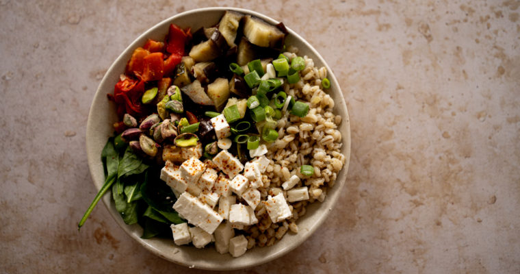 Salade légumes grillés et orge
