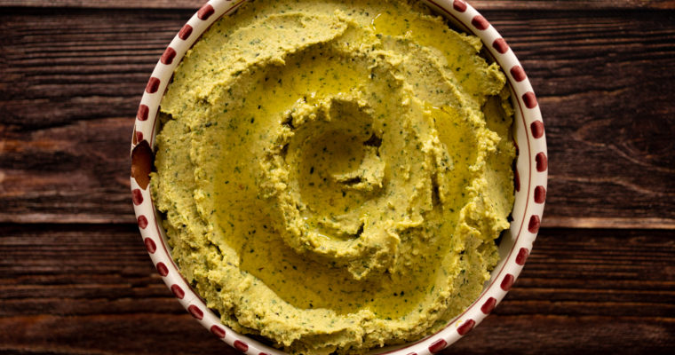 Houmous courgettes amandes