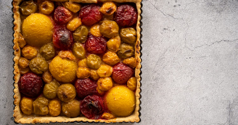 Tarte rustique aux prunes