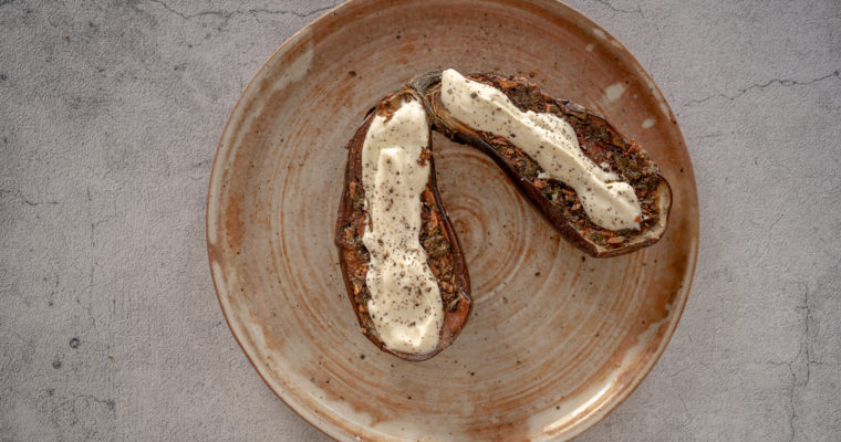 Aubergines à la chermoula