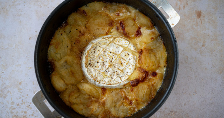 Pommes et camembert fondants
