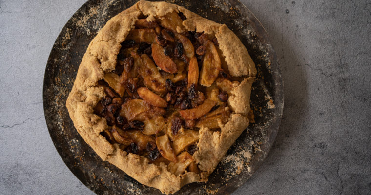 Tarte rustique pommes et coings