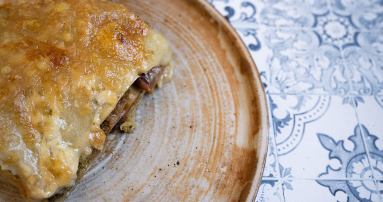 Lasagnes chou-frisé et châtaignes