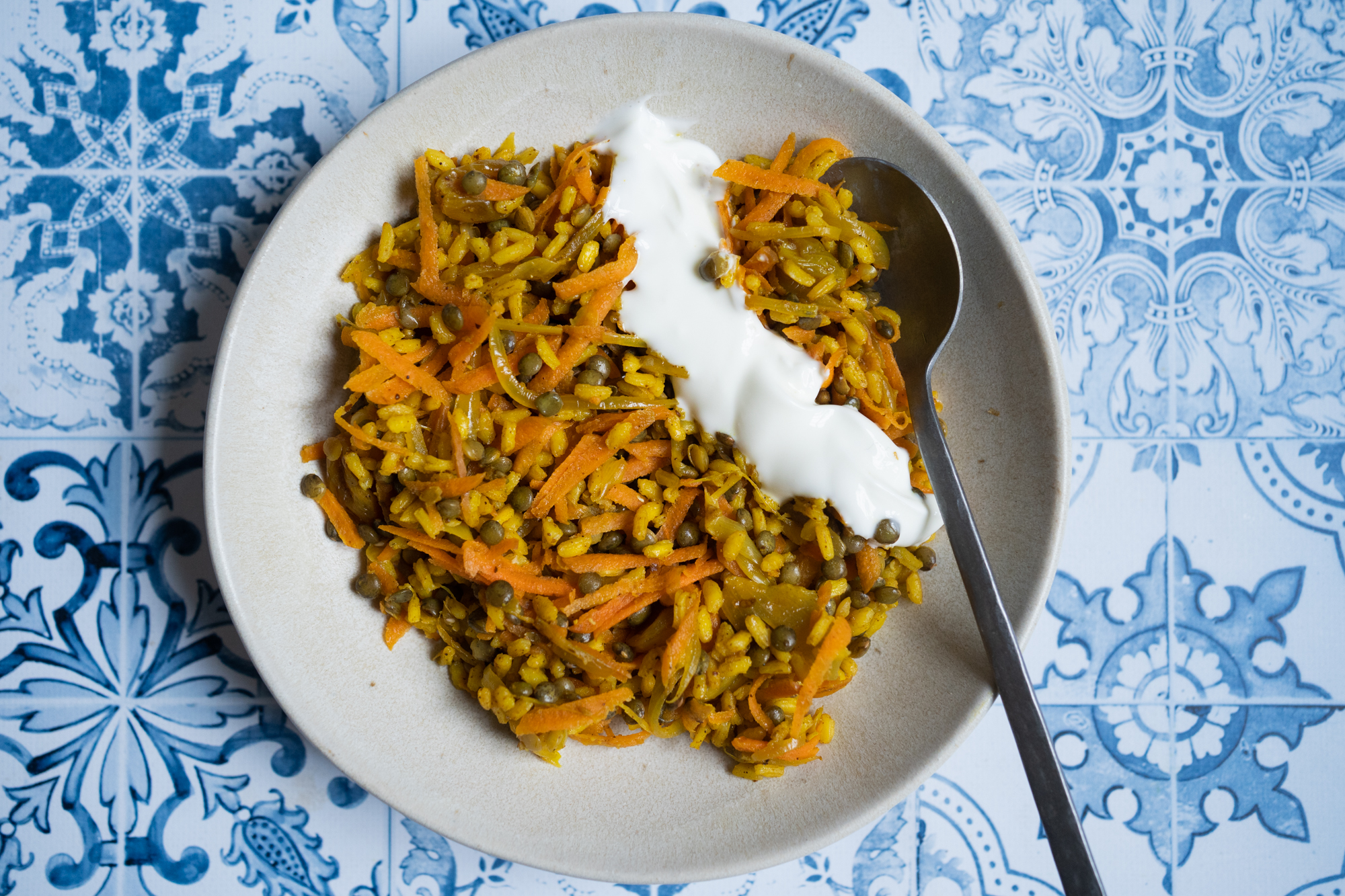 Riz et lentilles aux épices