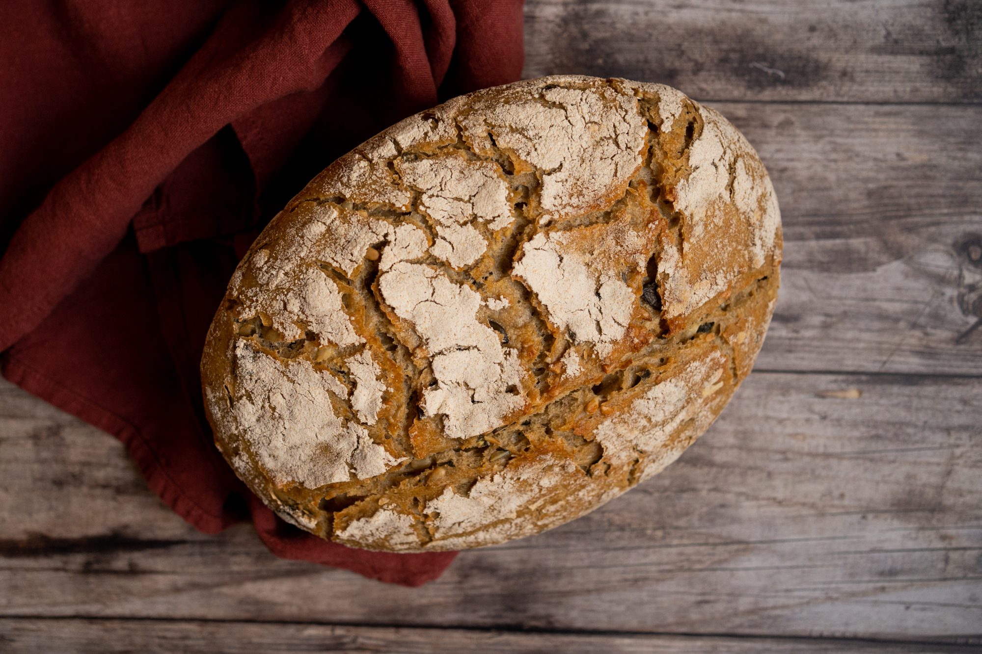 Pain aux graines de courge et tournesol