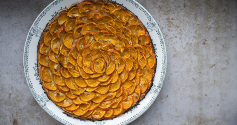 Tarte fine à la clémentine