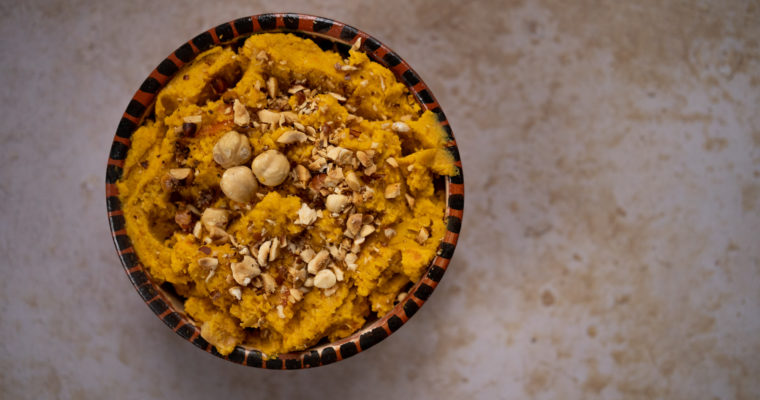 Houmous carottes noisettes