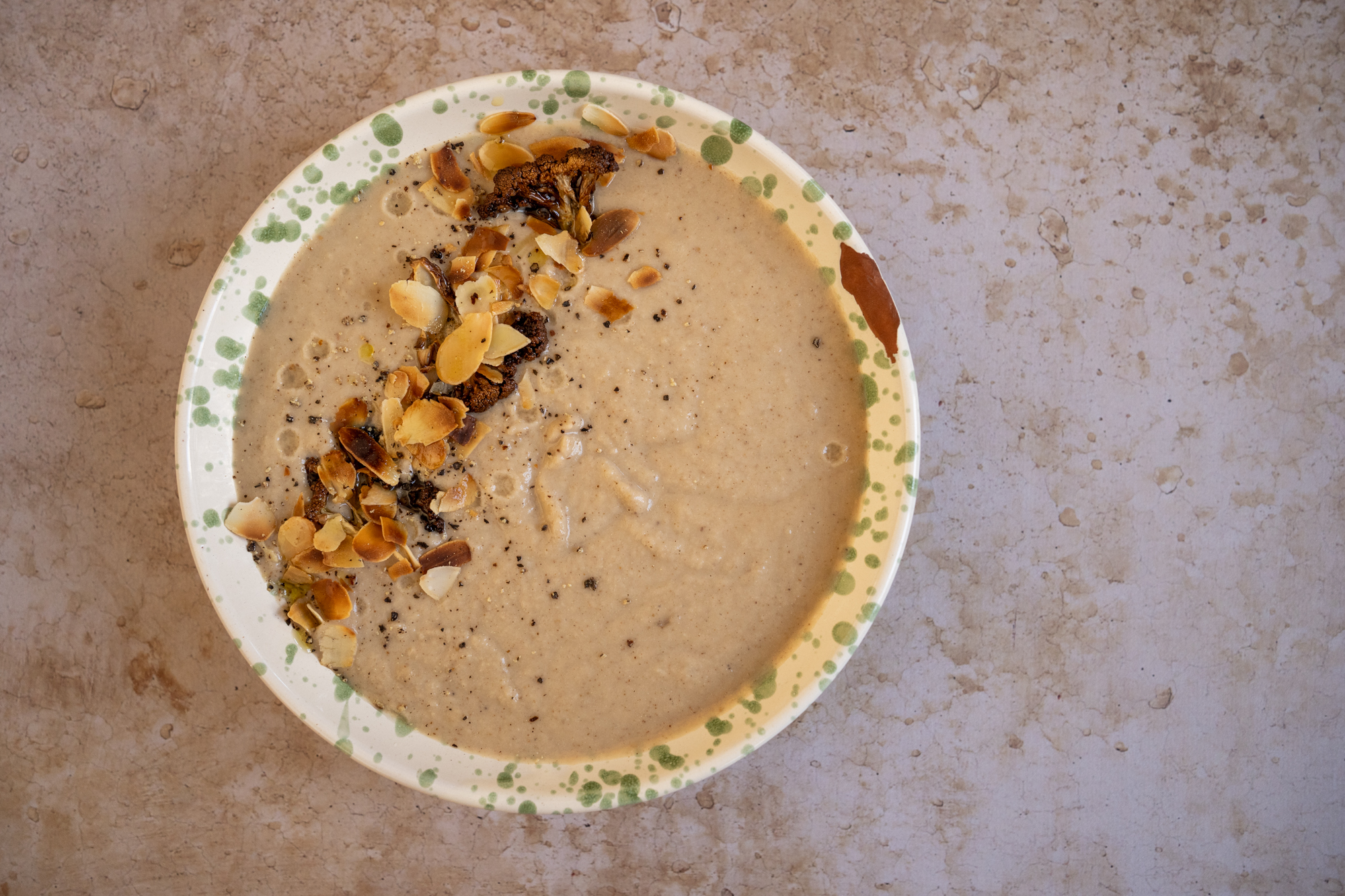 Soupe chou-fleur rôti et cumin