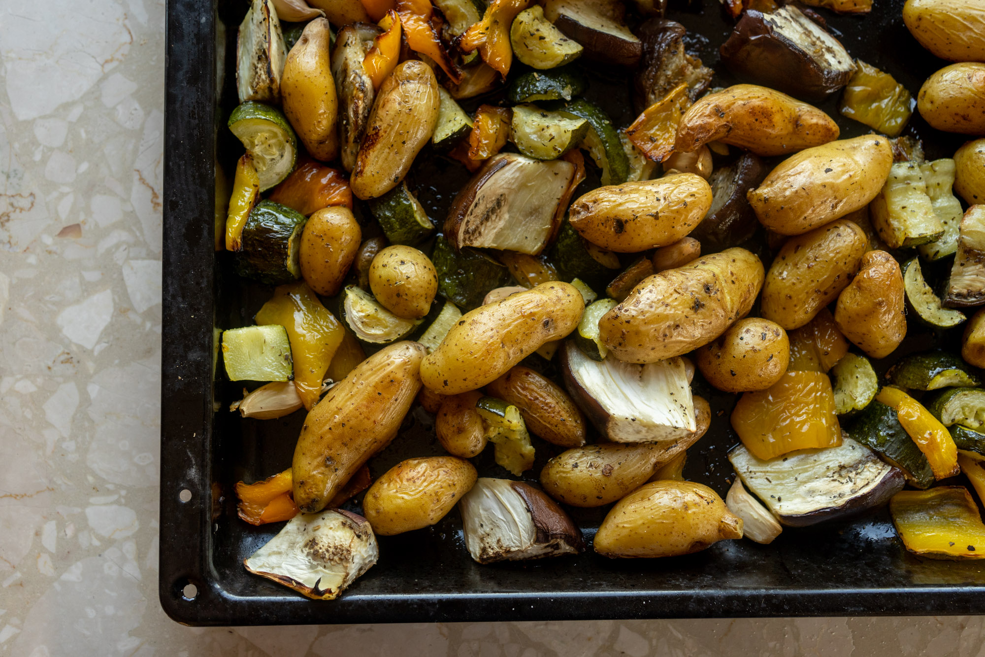 Fournée de légumes estivaux