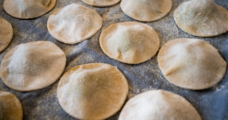 Raviolis épinards, citron confit et ricotta