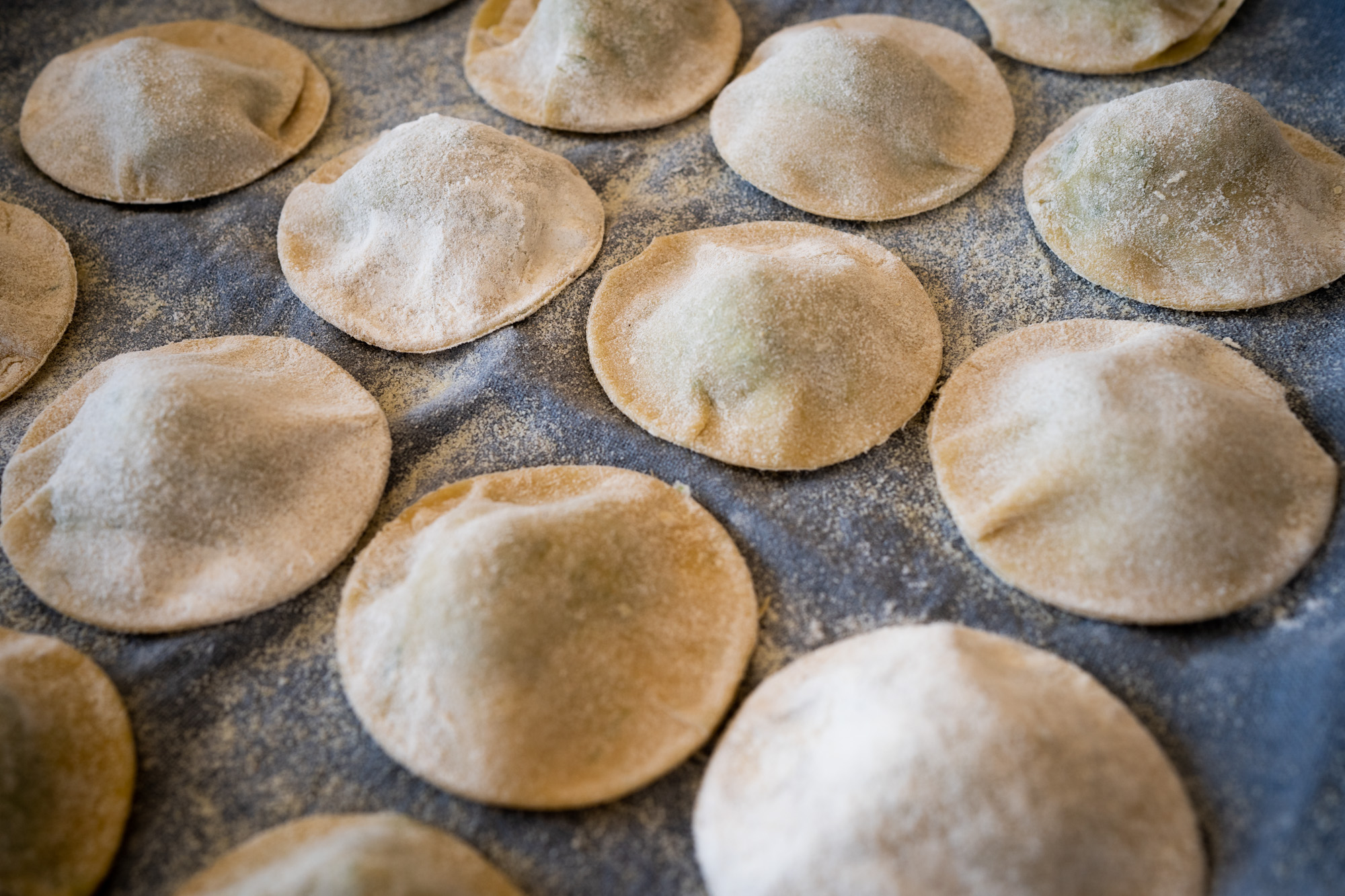 Raviolis épinards, citron confit et ricotta