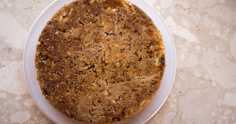 Gâteau multicouches pommes et fruits secs