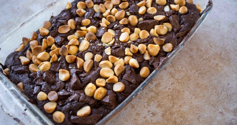 Brownie chocolat et macadamia