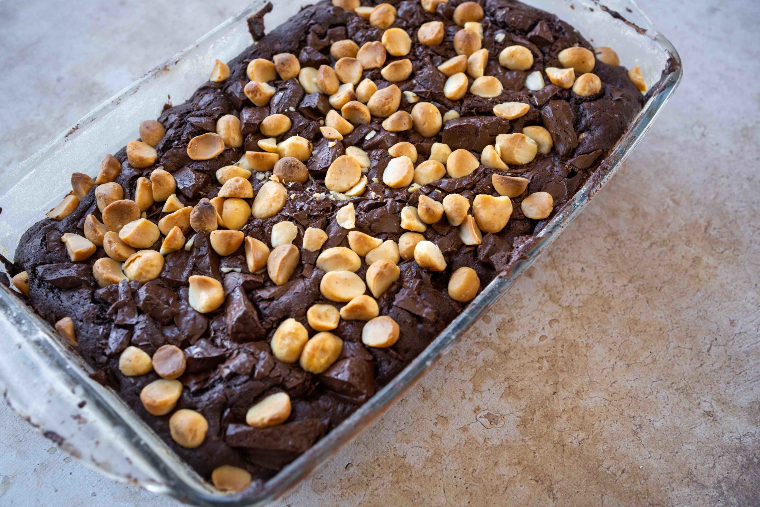 Brownie chocolat et macadamia