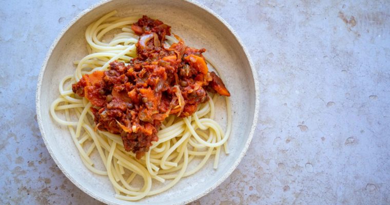 Pasta al ragù végétariennes