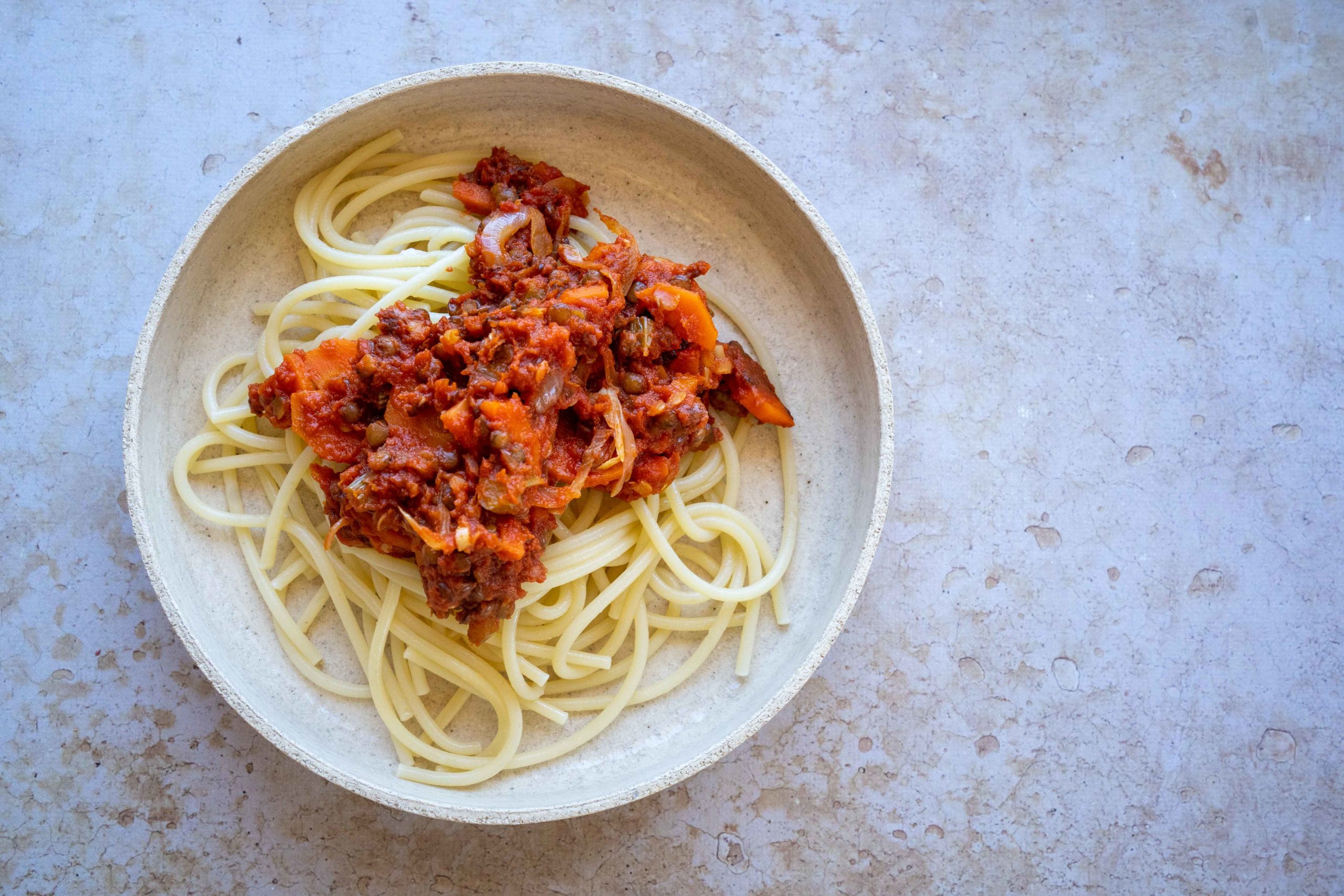 Pasta al ragù végétariennes