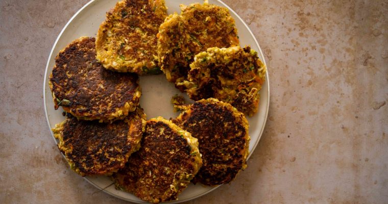 Galettes pois chiches et sésame