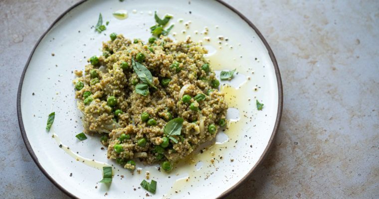 Quinoa et petits pois