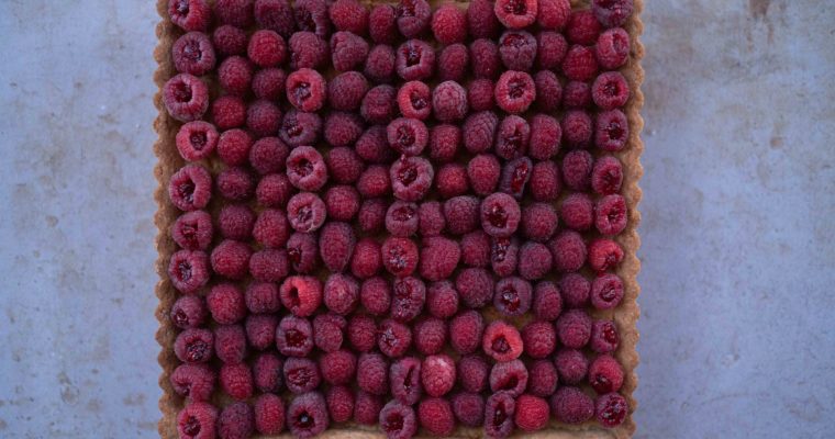 Tarte aux framboises