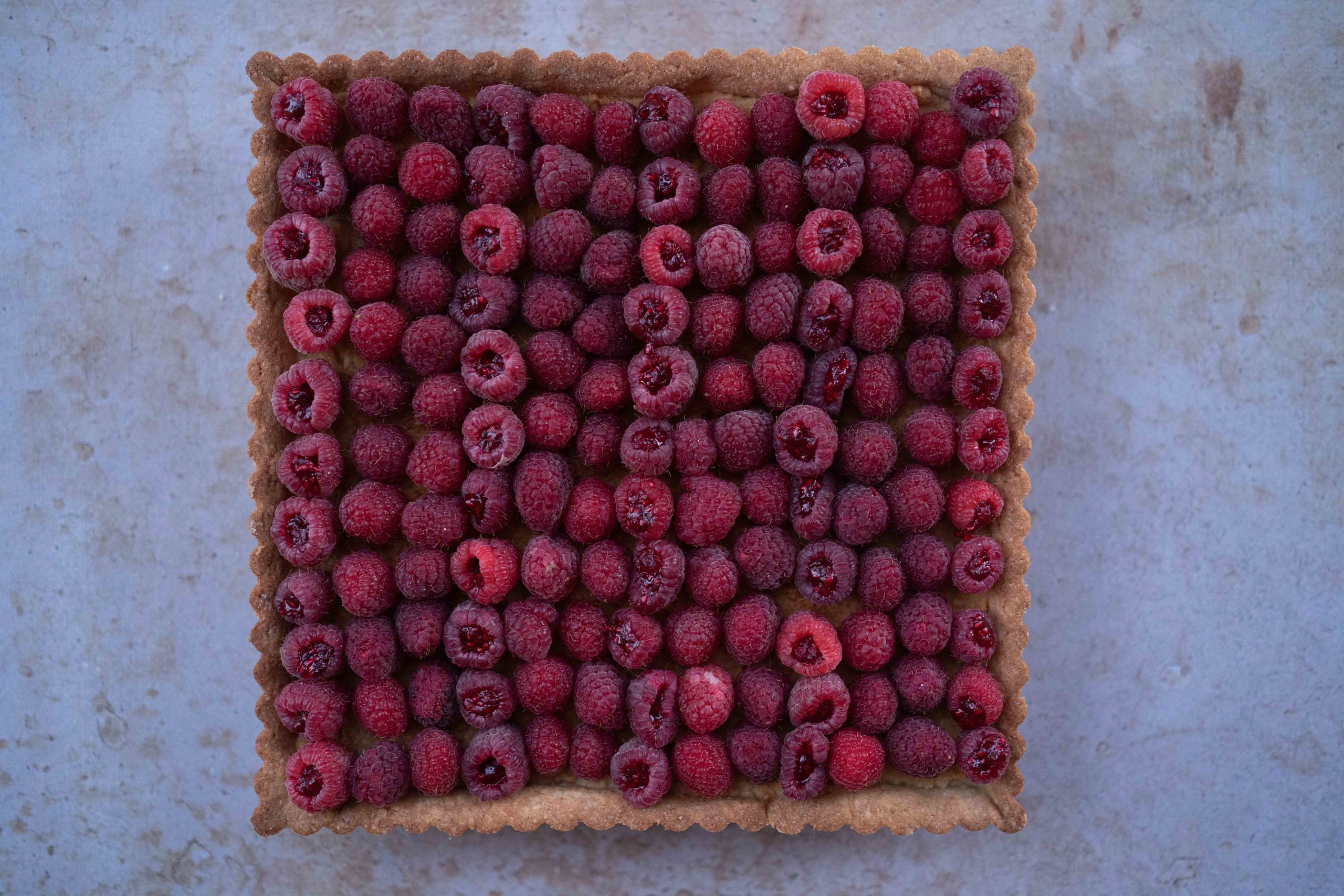 Tarte aux framboises