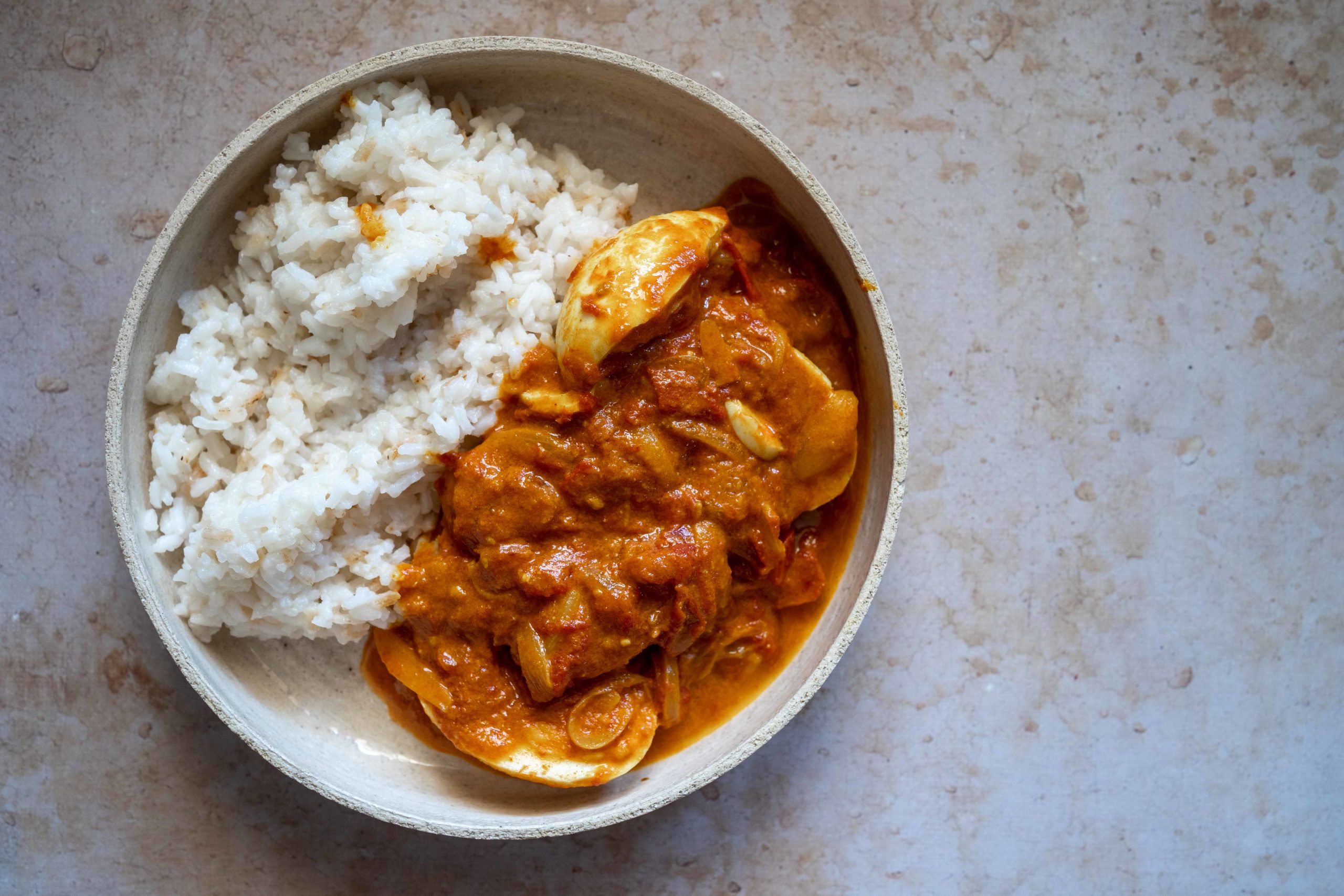 Curry aux œufs