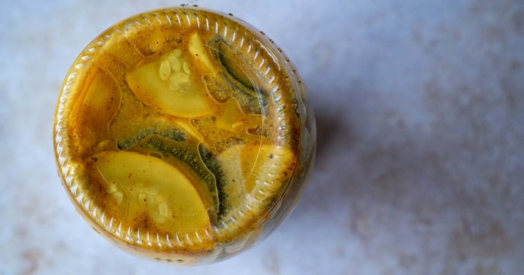 Courgettes aigres-douces