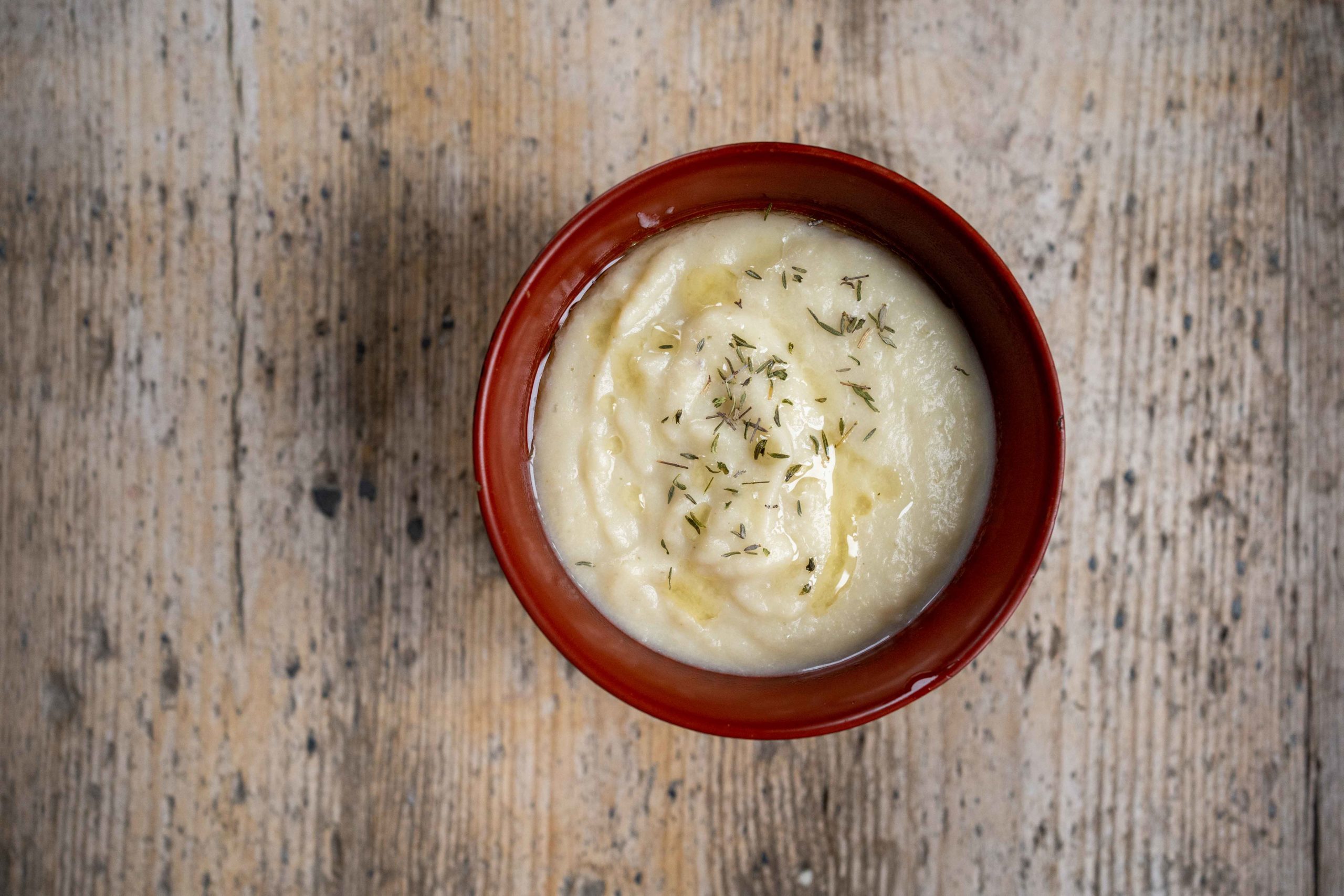 Soupe topinambours et coings rôtis