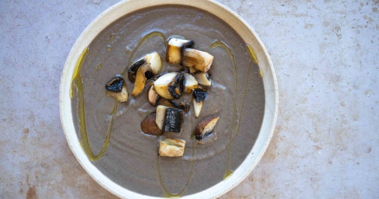 Soupe champignons et châtaignes