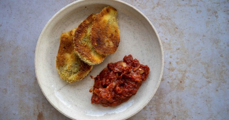 Aubergines à la milanaise