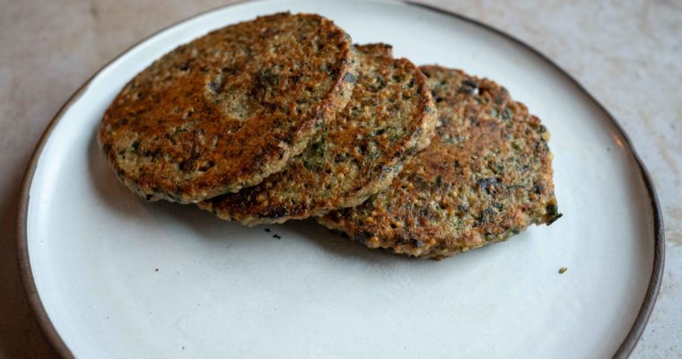 Galettes blettes, quinoa et sarrasin