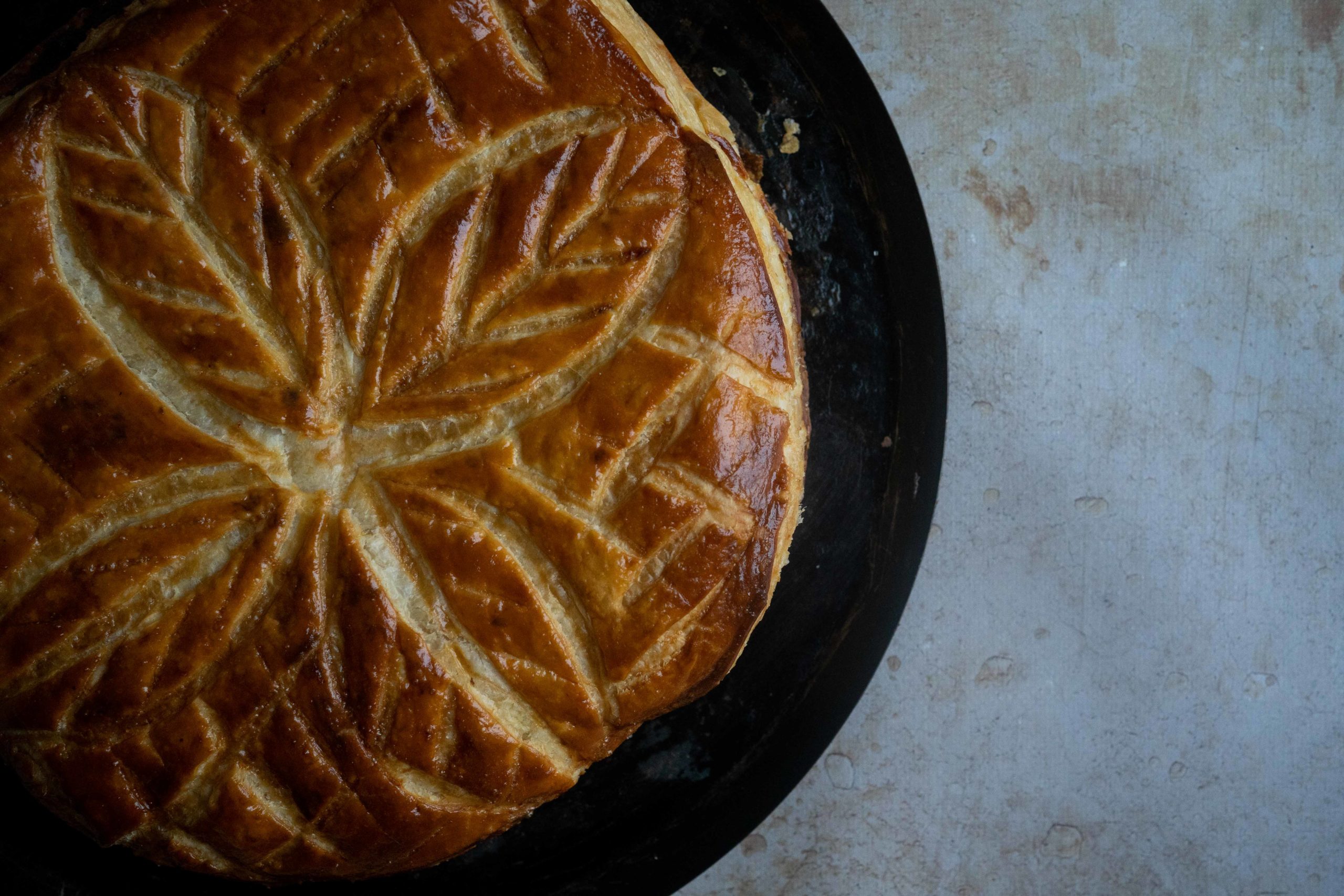 Galette des rois crème d’amandes et bergamote