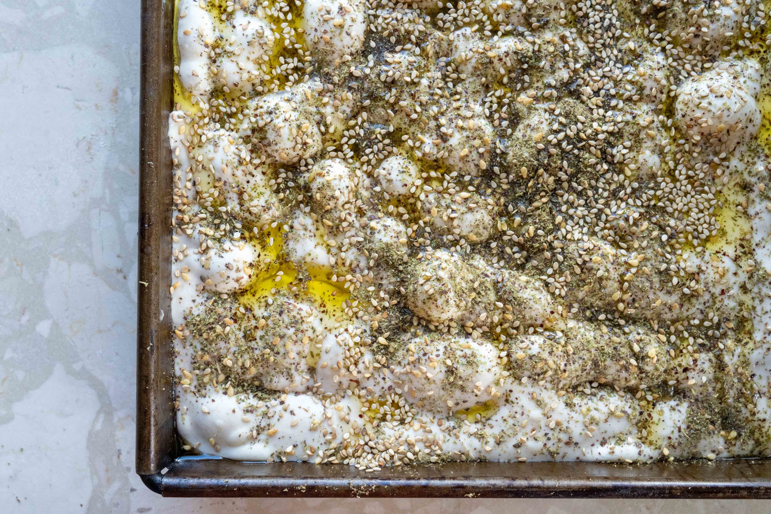 Focaccia au levain