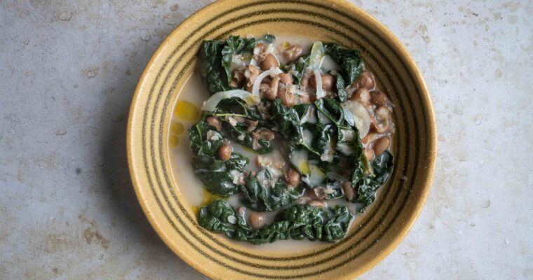 Soupe haricots blancs et chou kale